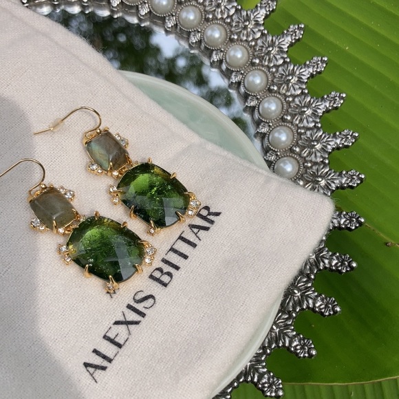 Alexis Bittar Elements Double Drop Earrings NEW - Picture 9 of 12